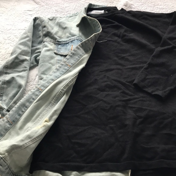 Split Fabric Shirt - Picture 4 of 6